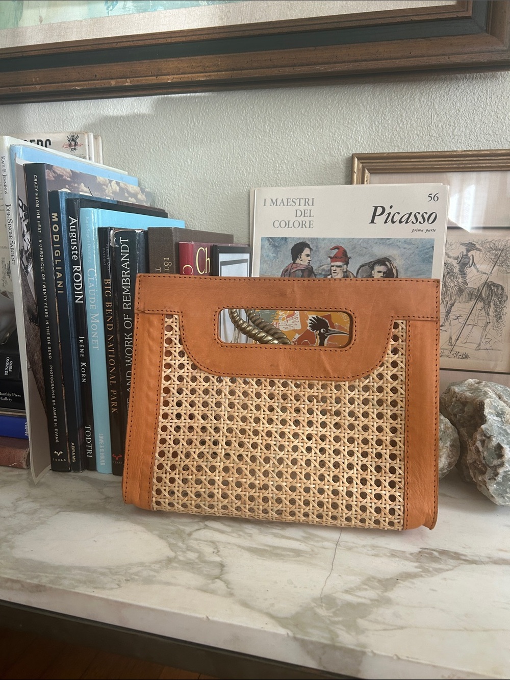 Poppy + Sage…Kate Cane and Leather Bag